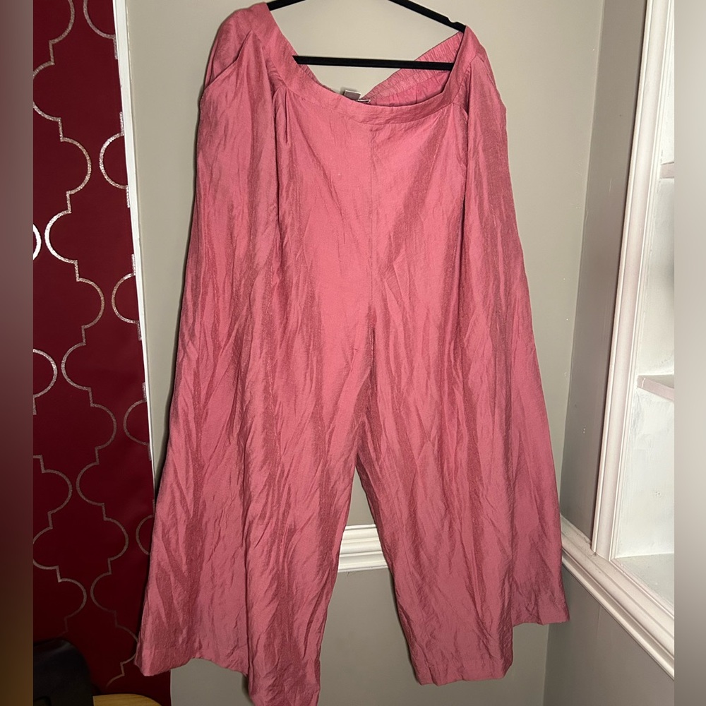 Refinity Wide Leg Love Interest Pant Rosa Size med pre-loved fits like XL